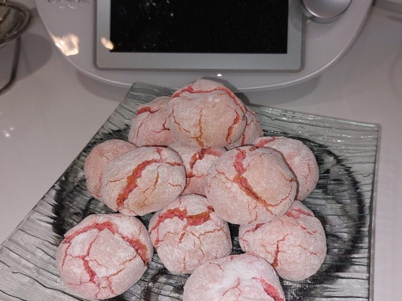 Cliquez pour zoomer ! Craquelés aux biscuits roses de Reims Thermomix par Véro la Poupouillette 91