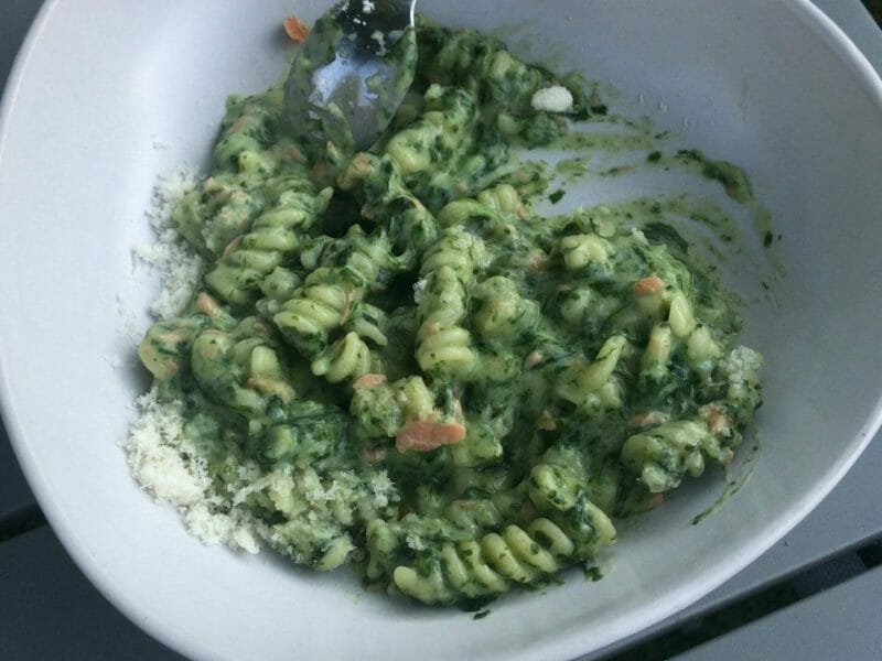 Cliquez pour zoomer ! One pot pasta – épinards et saumon fumé Thermomix par elizdb