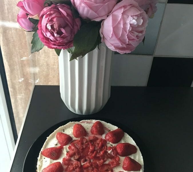 Cliquez pour zoomer ! Tarte aux fraises sans cuisson Thermomix par Hafia