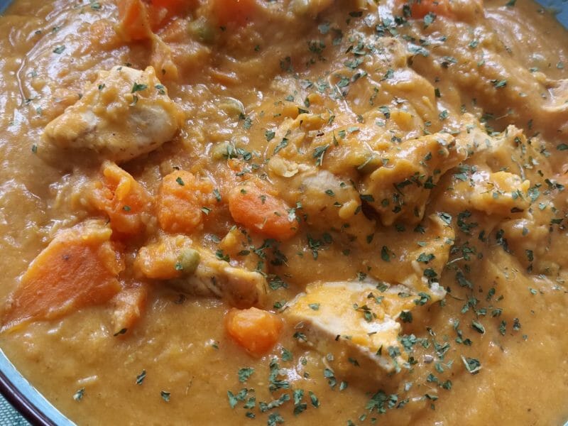 Cliquez pour zoomer ! Curry de poulet aux patates douces Thermomix par marianne_60