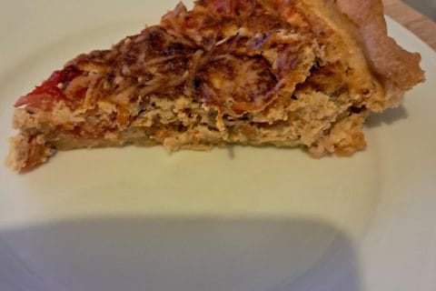 Cliquez pour zoomer ! Tarte au thon, tomate et moutarde Thermomix par karinebzh29