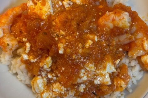 Cliquez pour zoomer ! Crevettes à la grecque Thermomix par Coconini