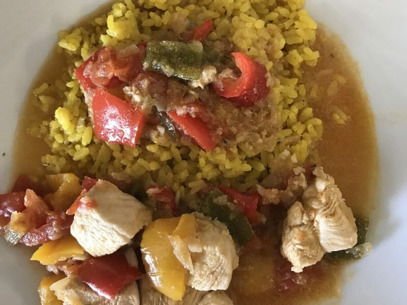 Cliquez pour zoomer ! Poulet au chilindrón Thermomix par Coconini