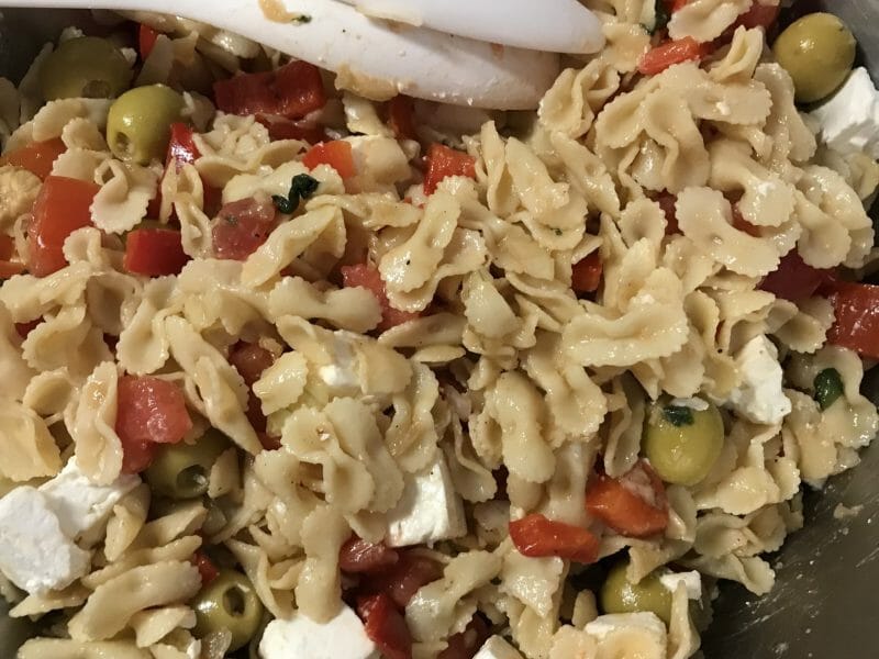 Cliquez pour zoomer ! Salade d’orzo à la méditerranéenne Thermomix par Coconini