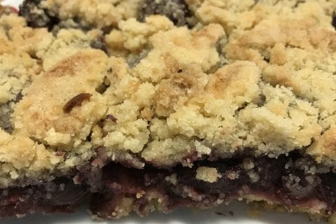 Cliquez pour zoomer ! Tarte aux cerises façon crumble Thermomix par Coconini