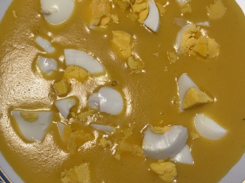 Cliquez pour zoomer ! Soupe aux oeufs et à la coriandre Thermomix par Coconini