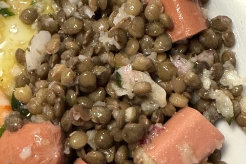 Cliquez pour zoomer ! Salade de lentilles Thermomix par Coconini