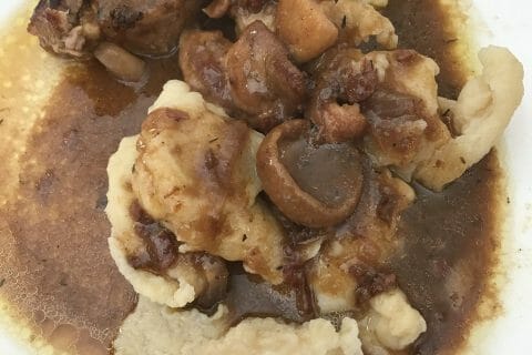 Cliquez pour zoomer ! Knepps à la crème et aux lardons Thermomix par Coconini