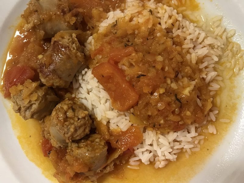 Cliquez pour zoomer ! Rougail saucisse Thermomix par Coconini