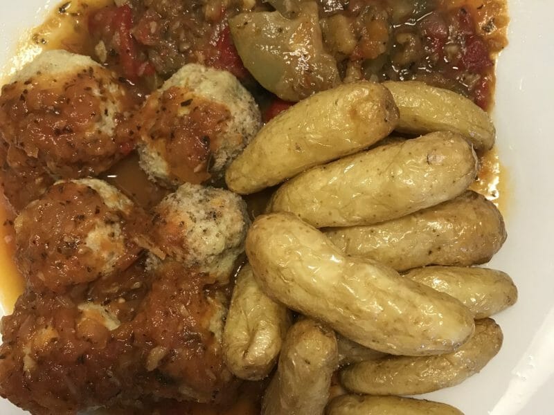 Cliquez pour zoomer ! Boulettes de ricotta sauce tomate Thermomix par Coconini