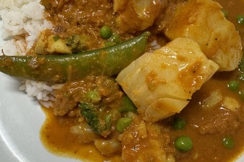 Cliquez pour zoomer ! Curry de poisson au lait de coco Thermomix par Coconini
