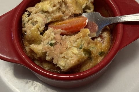 Cliquez pour zoomer ! Clafoutis de thon Thermomix par Coconini