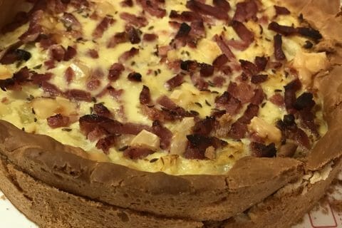 Cliquez pour zoomer ! Zwiebelkuchen – gâteau aux oignons Thermomix par Coconini