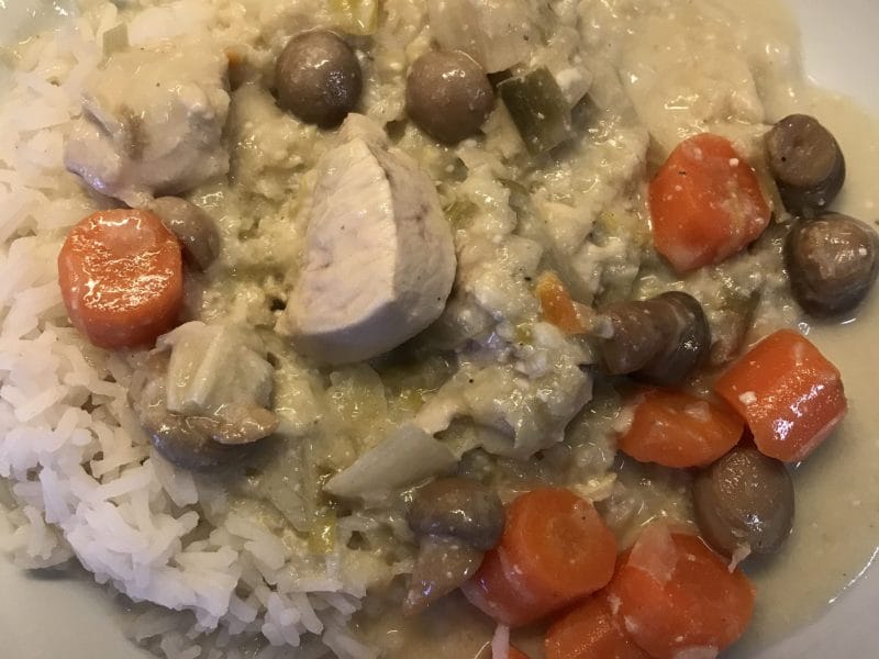 Cliquez pour zoomer ! Blanquette de dinde au bleu d’auvergne Thermomix par Coconini
