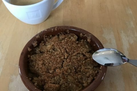 Cliquez pour zoomer ! Crumble pommes, poires et spéculoos Thermomix par Coconini