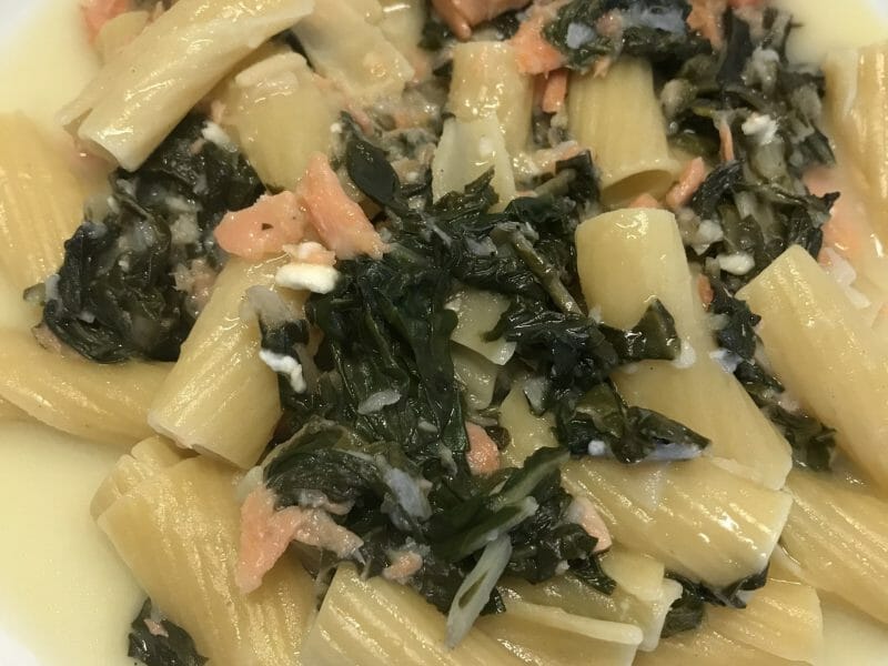 Cliquez pour zoomer ! One pot pasta – épinards et saumon fumé Thermomix par Coconini