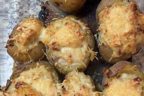 Cliquez pour zoomer ! Pommes de terre farcies à la purée d’endives et aux lardons Thermomix par Coconini