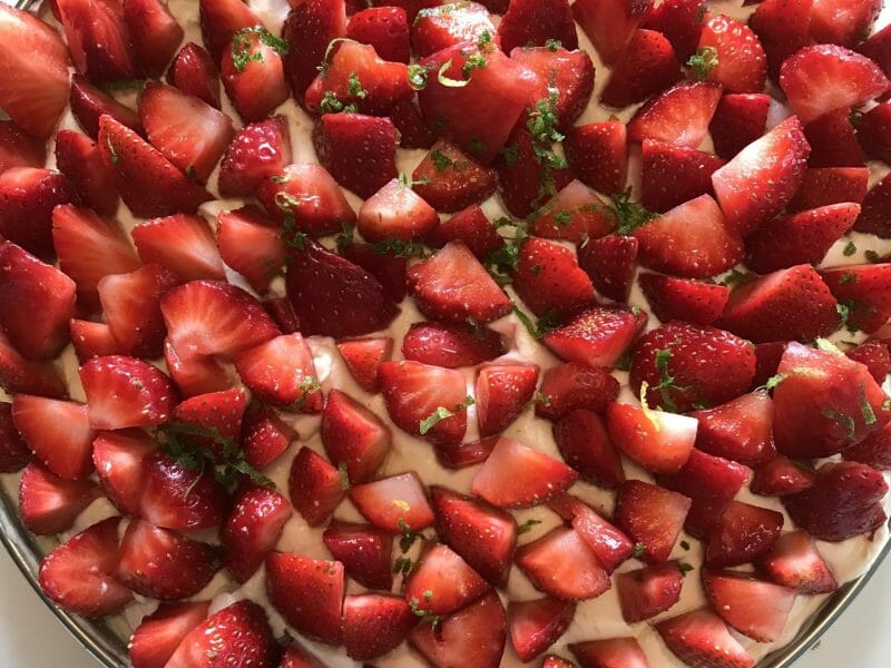 Cliquez pour zoomer ! Tarte aux fraises sans cuisson Thermomix par Coconini