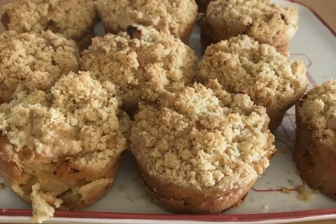 Cliquez pour zoomer ! Muffins aux pommes façon crumble Thermomix par Coconini