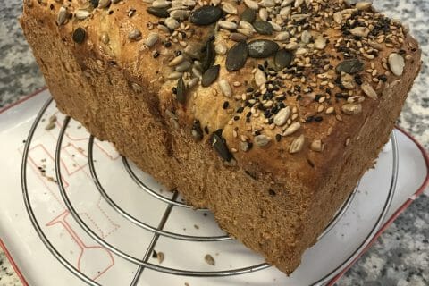 Cliquez pour zoomer ! Pain de mie aux blancs d’oeufs et aux graines de céréales Thermomix par Coconini
