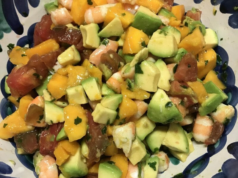 Cliquez pour zoomer ! Ceviche de crevettes, mangue, avocat Thermomix par Coconini