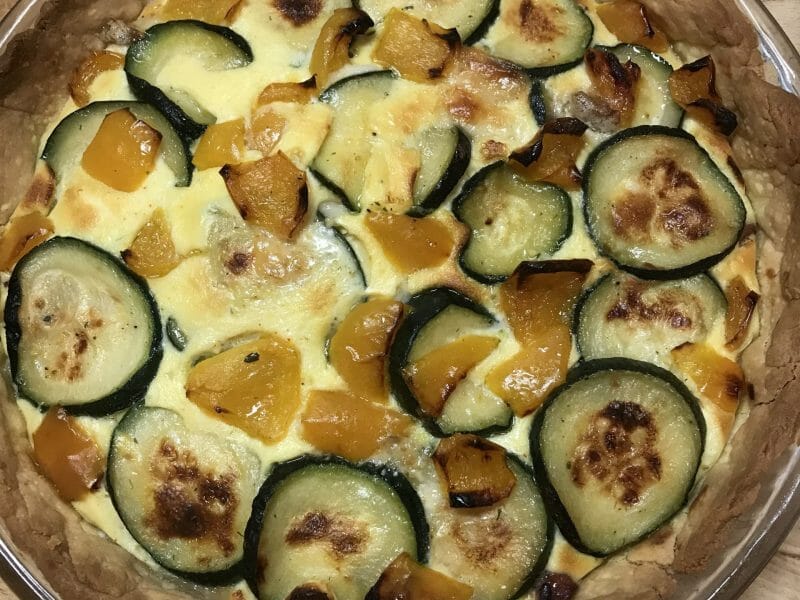 Cliquez pour zoomer ! Quiche poivrons et courgettes Thermomix par Coconini