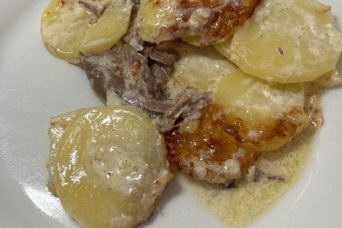 Cliquez pour zoomer ! Gratin dauphinois au confit de canard Thermomix par Coconini