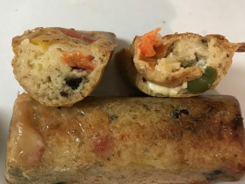 Cliquez pour zoomer ! Cake aux poivrons, fêta et olives Thermomix par Coconini