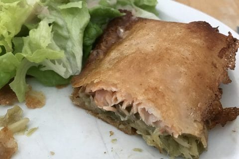 Cliquez pour zoomer ! Brick de saumon et poireaux Thermomix par Coconini