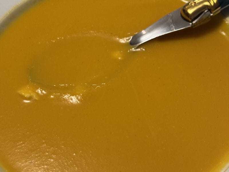 Cliquez pour zoomer ! Crème de potiron et carottes au lait de coco Thermomix par Coconini