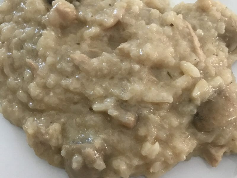 Cliquez pour zoomer ! Risotto poulet et champignons Thermomix par Coconini