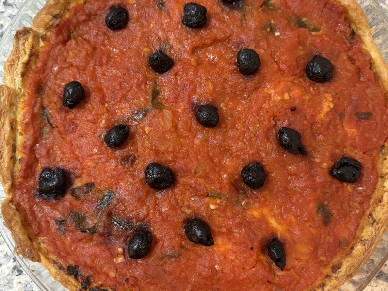 Cliquez pour zoomer ! Tarte brandade et tomate Thermomix par Coconini