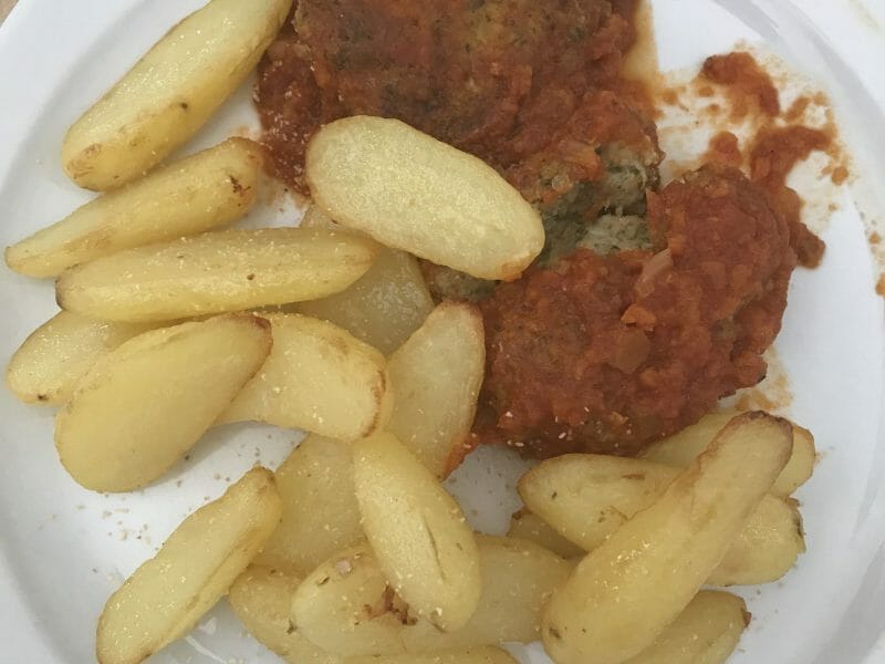 Cliquez pour zoomer ! Croquettes de cabillaud à la sauce tomate Thermomix par Coconini