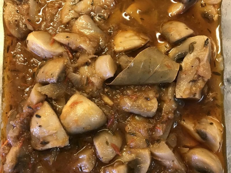 Cliquez pour zoomer ! Champignons à la grecque Thermomix par Coconini
