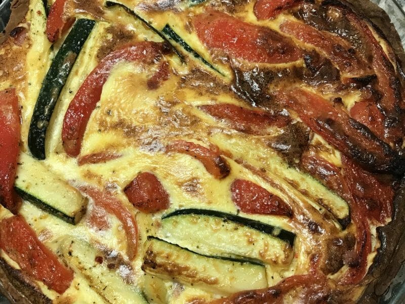 Cliquez pour zoomer ! Quiche poivrons et courgettes Thermomix par Coconini