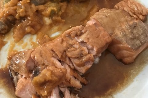 Cliquez pour zoomer ! Saumon au citron et à l’ail Thermomix par Coconini