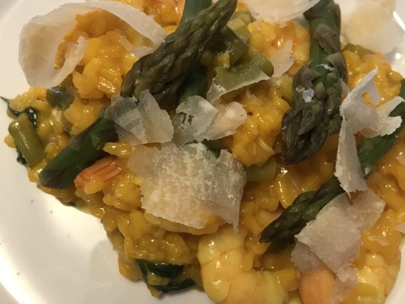 Cliquez pour zoomer ! Risotto aux crevettes et asperges Thermomix par Coconini