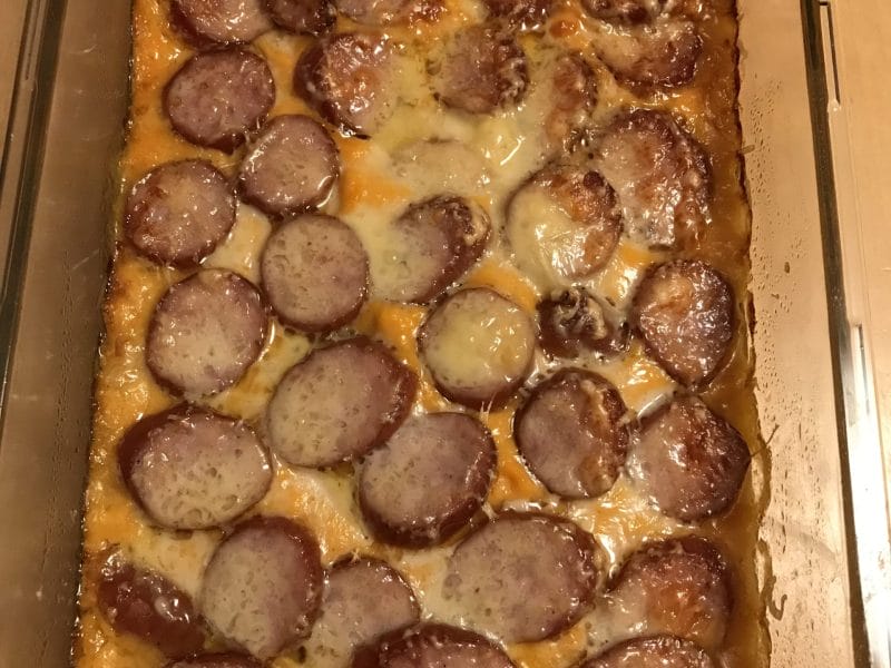 Cliquez pour zoomer ! Gratin de butternut à la saucisse de Montbéliard Thermomix par Coconini