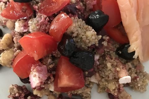 Cliquez pour zoomer ! Salade de quinoa, betterave et feta Thermomix par Coconini