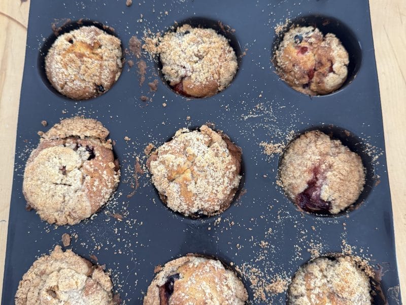 Cliquez pour zoomer ! Muffins aux myrtilles Thermomix par Coconini