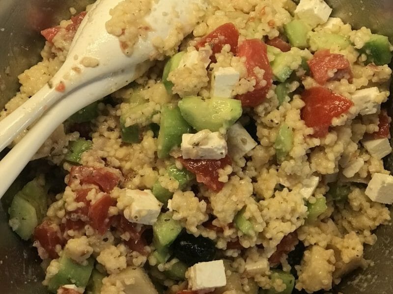 Cliquez pour zoomer ! Salade de pâtes à la grecque Thermomix par Coconini