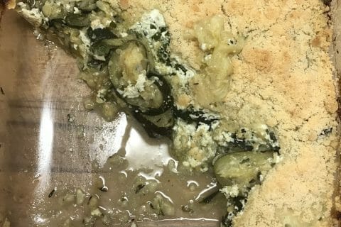 Cliquez pour zoomer ! Gratin de courgette à la ricotta et crumble Thermomix par Coconini