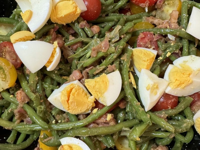 Cliquez pour zoomer ! Salade de haricots verts et tomates cerises Thermomix par Coconini