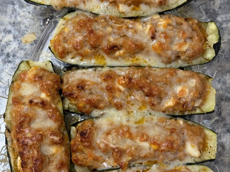 Cliquez pour zoomer ! Courgettes farcies au thon Thermomix par Coconini