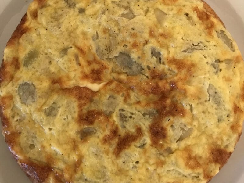 Cliquez pour zoomer ! Tortilla de champignons à l’ail Thermomix par Coconini