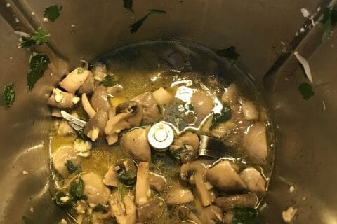 Cliquez pour zoomer ! Champignons à l’ail Thermomix par Coconini