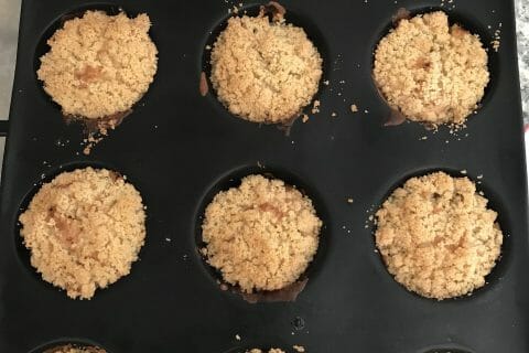 Cliquez pour zoomer ! Muffins aux pommes façon crumble Thermomix par Coconini