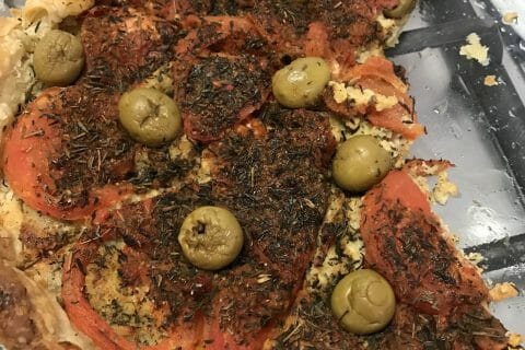 Cliquez pour zoomer ! Tarte tomates et amandes Thermomix par Coconini