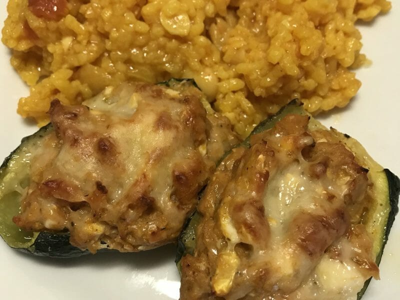 Cliquez pour zoomer ! Courgettes farcies au thon Thermomix par Coconini