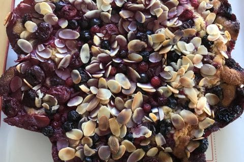 Cliquez pour zoomer ! Gâteau amandes et fruits rouges Thermomix par Coconini